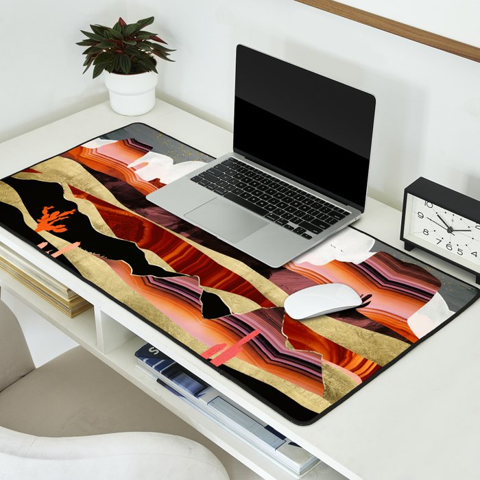 Coral Desert Lake Desk Mat Gallery Image 2