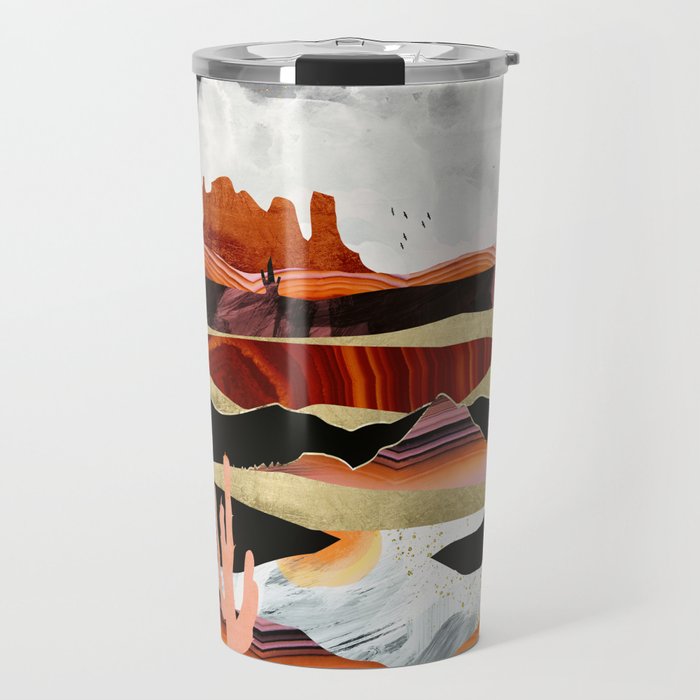 Coral Desert Lake Travel Mug Gallery Image 1