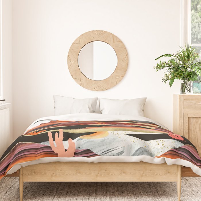 Coral Desert Lake Duvet Cover Gallery Image 3