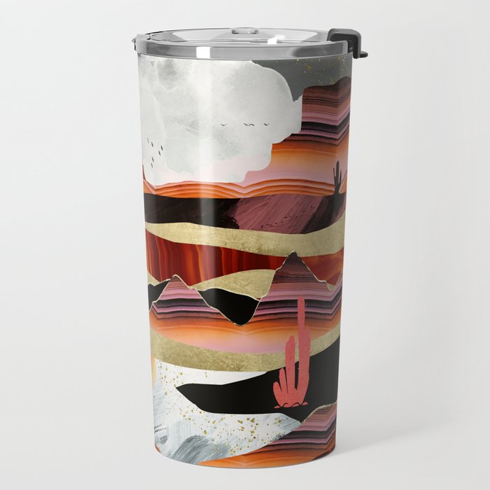 Coral Desert Lake Travel Mug Gallery Image 2