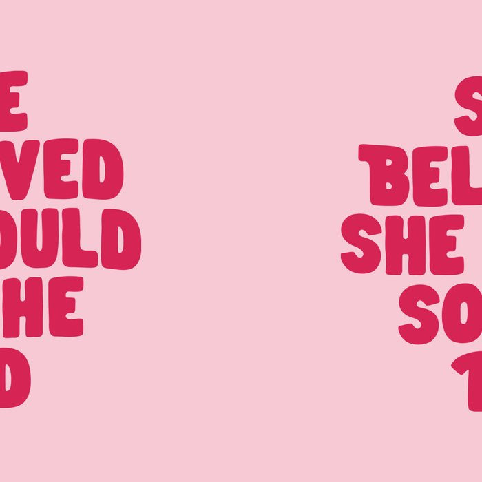 She Believed She Could So She Did in Pink Coffee Mug Gallery Image 2