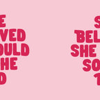 She Believed She Could So She Did in Pink Coffee Mug Gallery Image 2