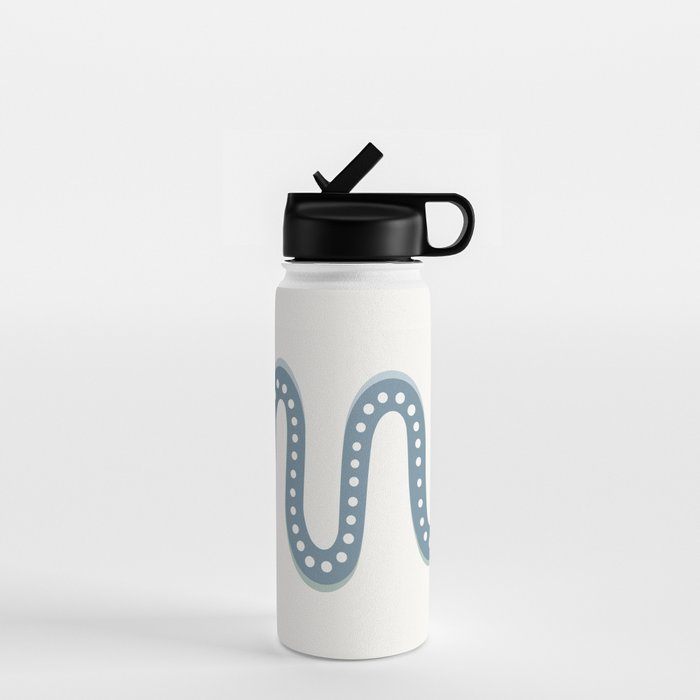 Minimal Snake - Blue Water Bottle Gallery Image 1