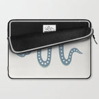 Minimal Snake - Blue Laptop Sleeve Gallery Image 2