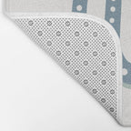 Minimal Snake - Blue Bath Mat Gallery Image 2