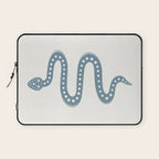Minimal Snake - Blue Laptop Sleeve Gallery Image 1