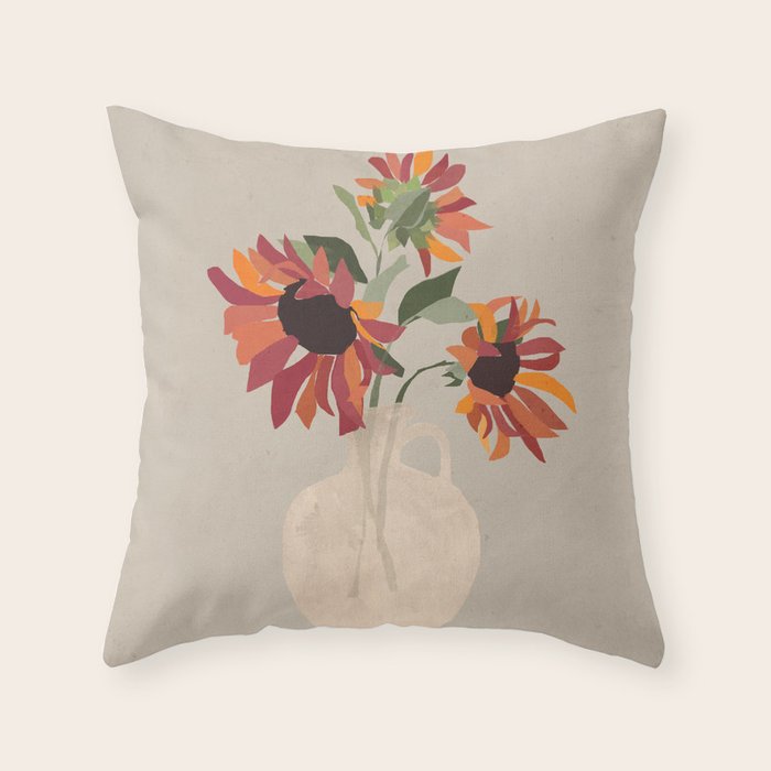 Sunflowers 12 Throw Pillow Gallery Image 6