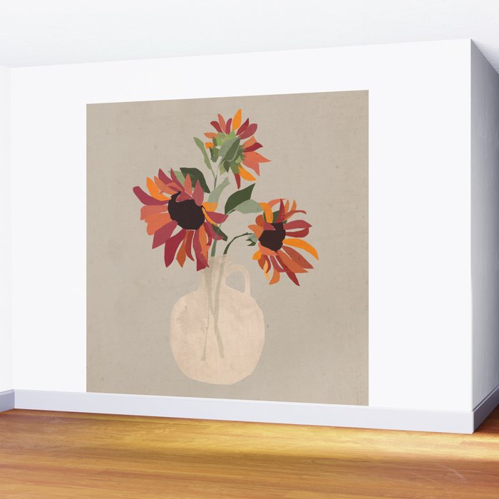 Sunflowers 12 Wall Mural Gallery Image 2