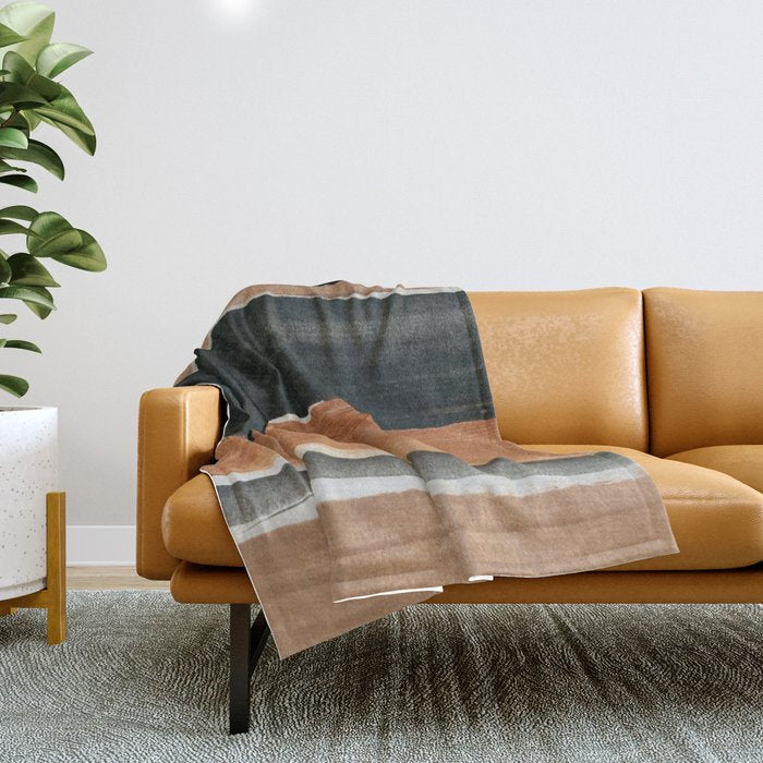 abstract minimal 12 Throw Blanket Gallery Image 1
