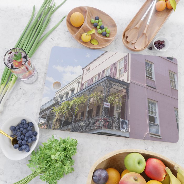 Love, New Orleans II x New Orleans French Quarter Photography Cutting Board Gallery Image 2