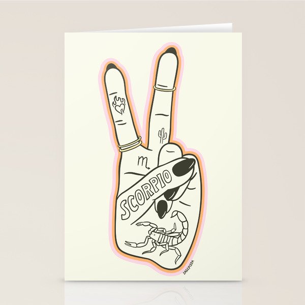 SCORPIO HAND Stationery Card Gallery Image 2
