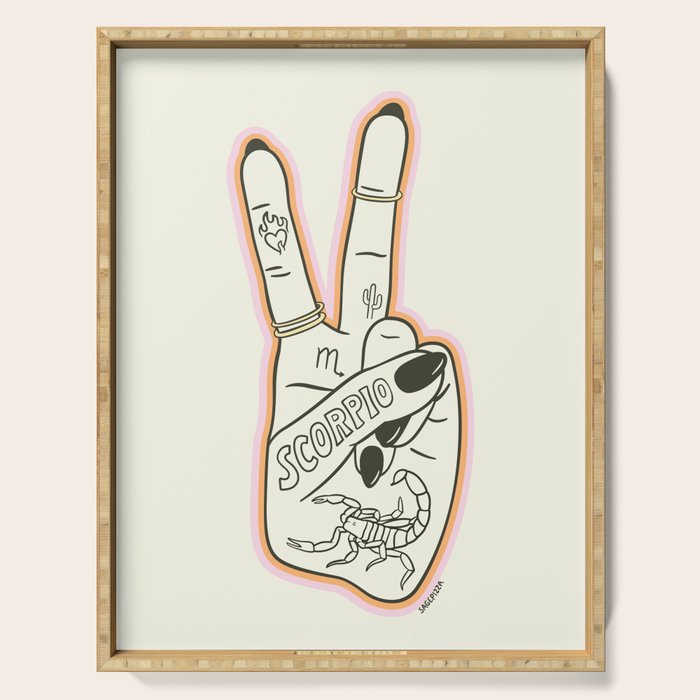 SCORPIO HAND Serving Tray Gallery Image 1