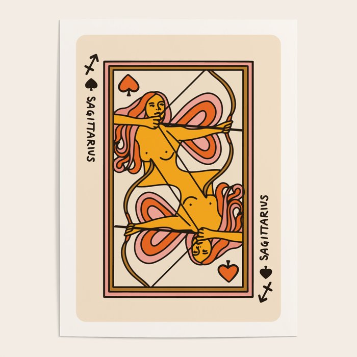 Sagittarius Playing Card Poster Gallery Image 4