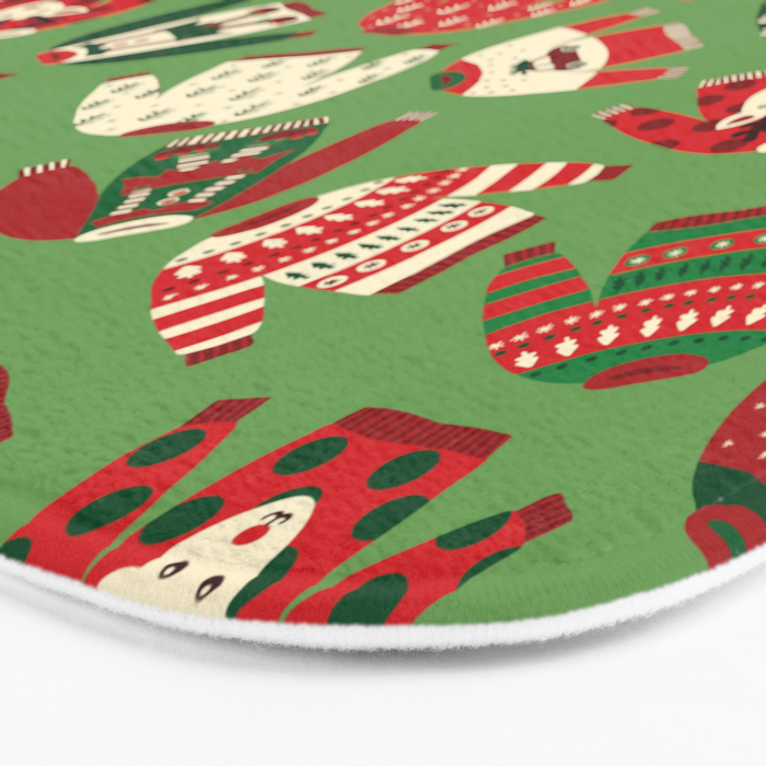 Ugly Christmas Sweaters Pattern Bath Mat Gallery Image 3