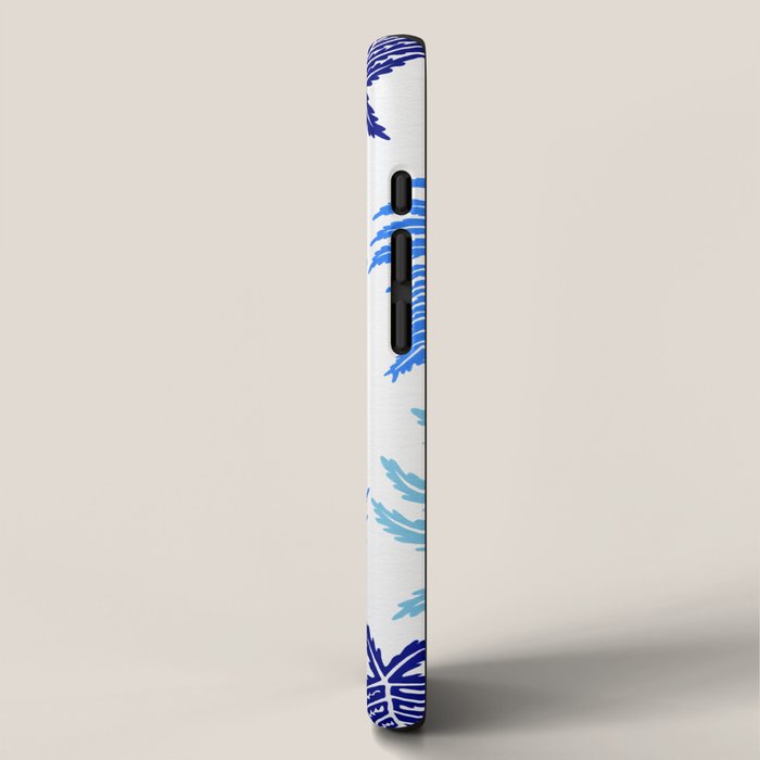 Inked Ferns - Blue Palette iPhone Case Gallery Image 2