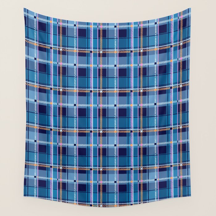Tartan Motif Style B Wall Tapestry Gallery Image 1