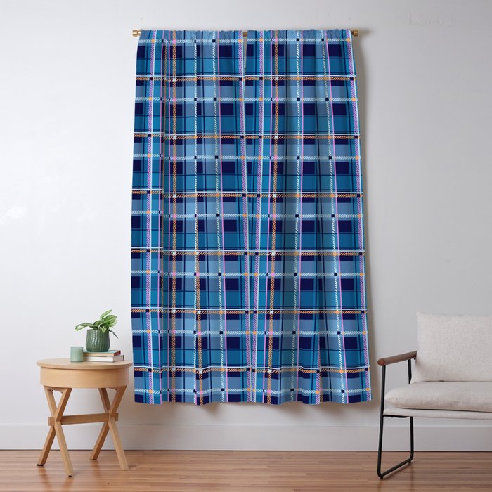 Tartan Motif Style B Window Curtain Gallery Image 5