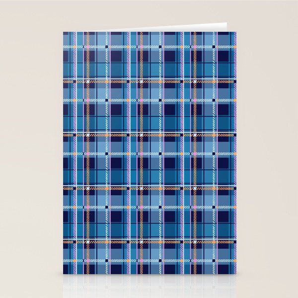 Tartan Motif Style B Stationery Card Gallery Image 1