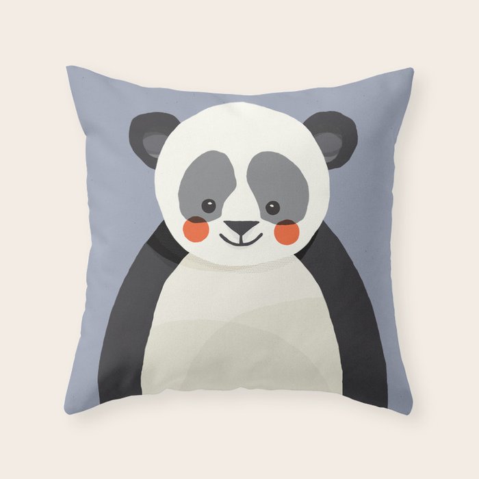 Giant Panda, Animal Portrait Throw Pillow Gallery Image 6