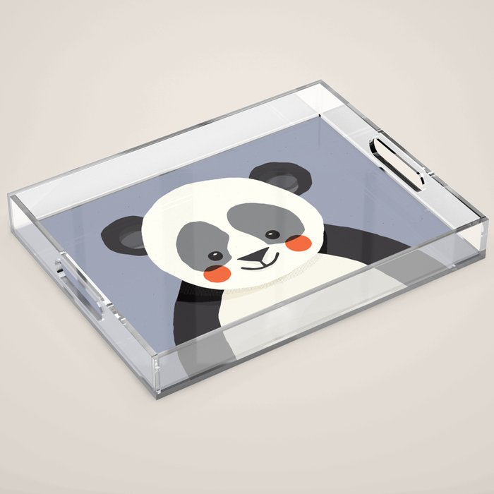 Giant Panda, Animal Portrait Acrylic Tray Gallery Image 1