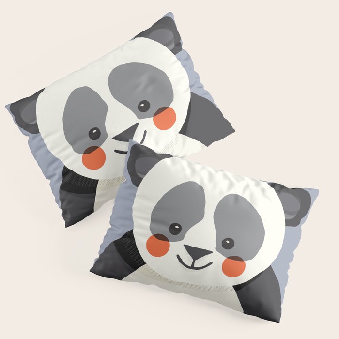 Giant Panda, Animal Portrait Pillow Sham Gallery Image 3