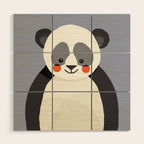 Giant Panda, Animal Portrait Wood Wall Art Gallery Image 1