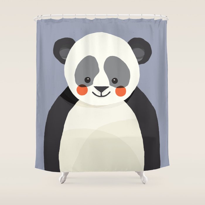 Giant Panda, Animal Portrait Shower Curtain Gallery Image 1