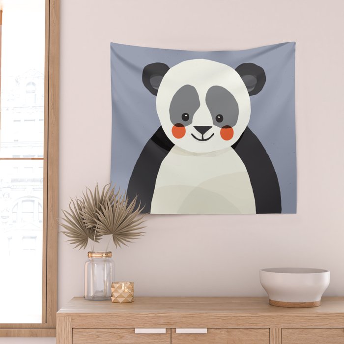 Giant Panda, Animal Portrait Wall Tapestry Gallery Image 2