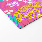 Bold Hibiscus Floral Hot Pink Summer Welcome Mat Gallery Image 2