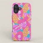 Bold Hibiscus Floral Hot Pink Summer iPhone Case Gallery Image 1
