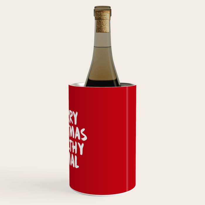 Merry Christmas Ya Filthy Animal, Funny, Saying Wine Chiller Gallery Image 3