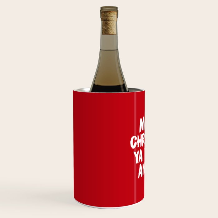 Merry Christmas Ya Filthy Animal, Funny, Saying Wine Chiller Gallery Image 2