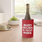 Merry Christmas Ya Filthy Animal, Funny, Saying Wine Chiller Gallery Image 4