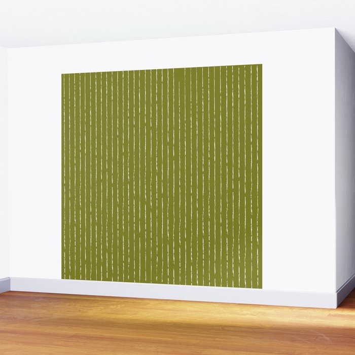 Lines II (Matcha Green) Wall Mural Gallery Image 2
