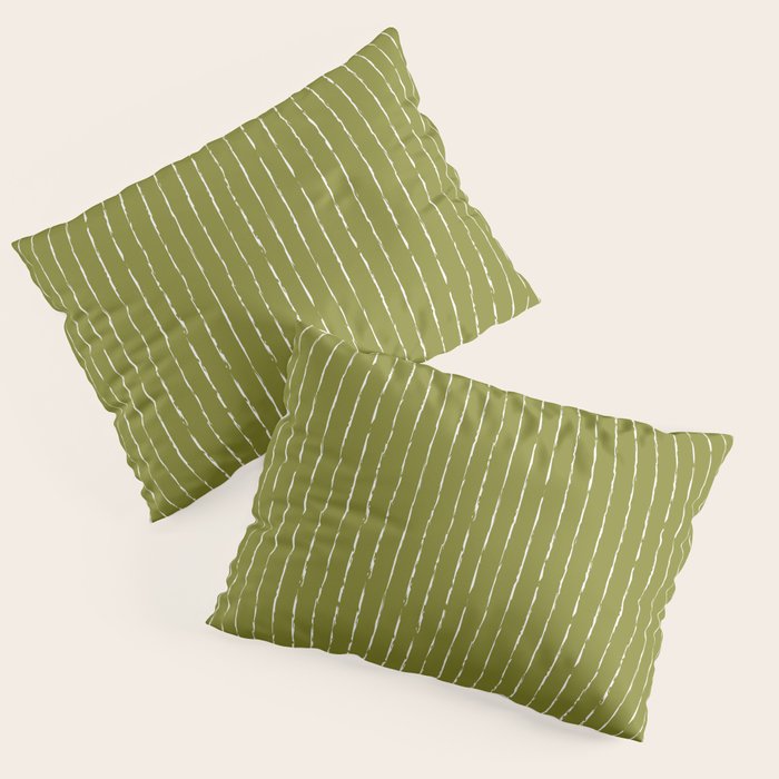 Lines II (Matcha Green) Pillow Sham Gallery Image 3
