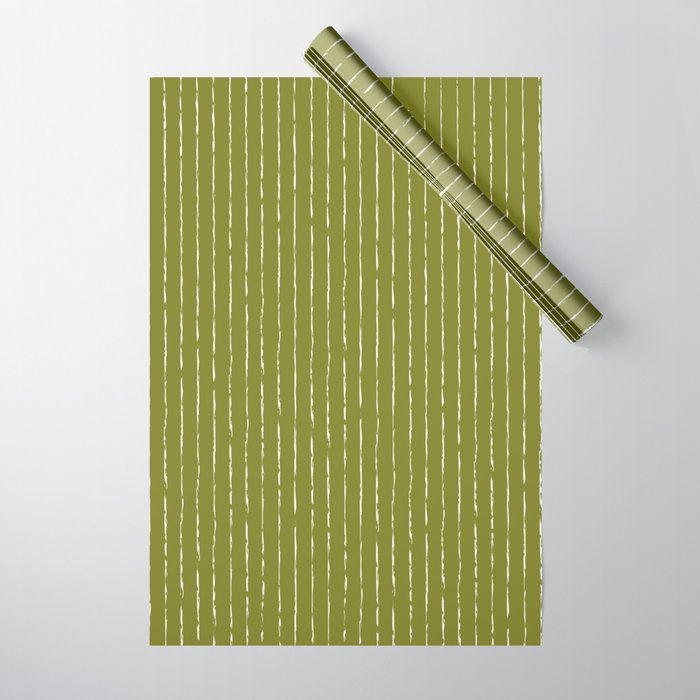 Lines II (Matcha Green) Wrapping Paper Gallery Image 1