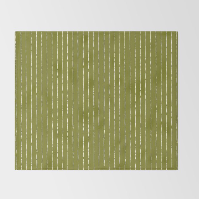 Lines II (Matcha Green) Throw Blanket Gallery Image 2