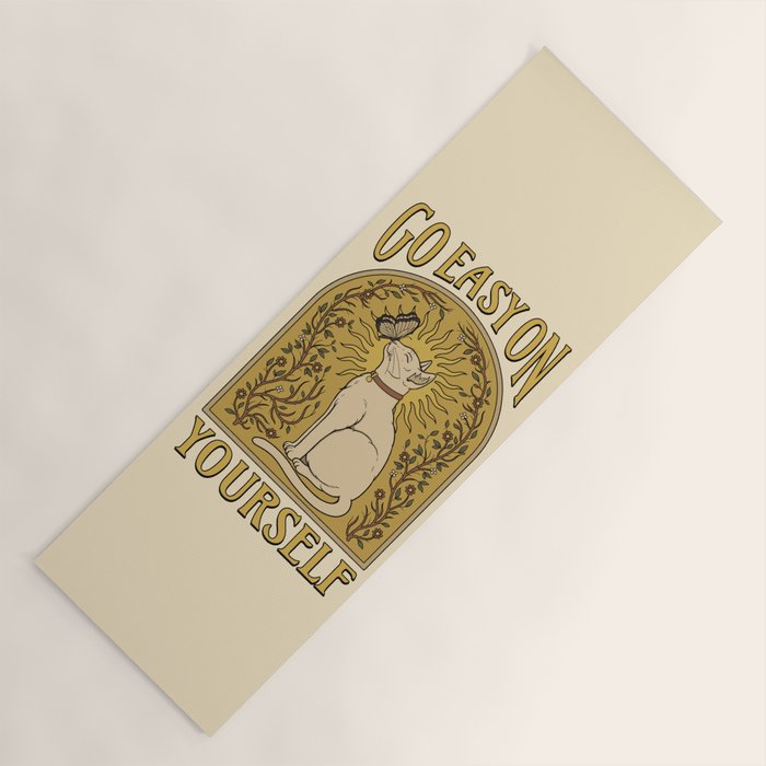 Go Easy on Yourself Yoga Mat Gallery Image 1