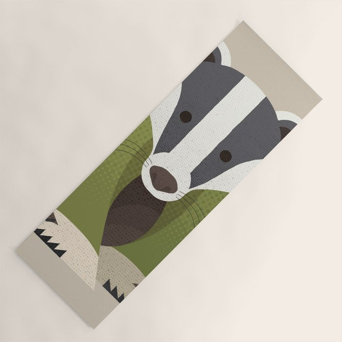Whimsy Badger Yoga Mat Gallery Image 1