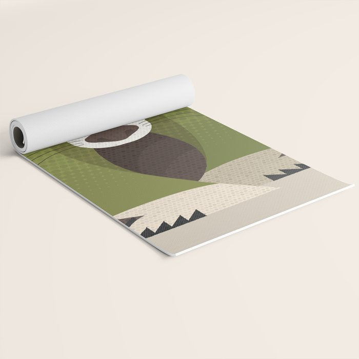 Whimsy Badger Yoga Mat Gallery Image 2