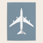 747-400 Jumbo Jet Airliner Aircraft - Slate Poster Gallery Image 4