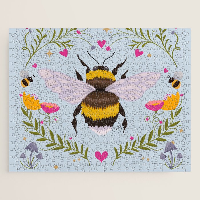 Bumblebee Garden Jigsaw Puzzle Gallery Image 1
