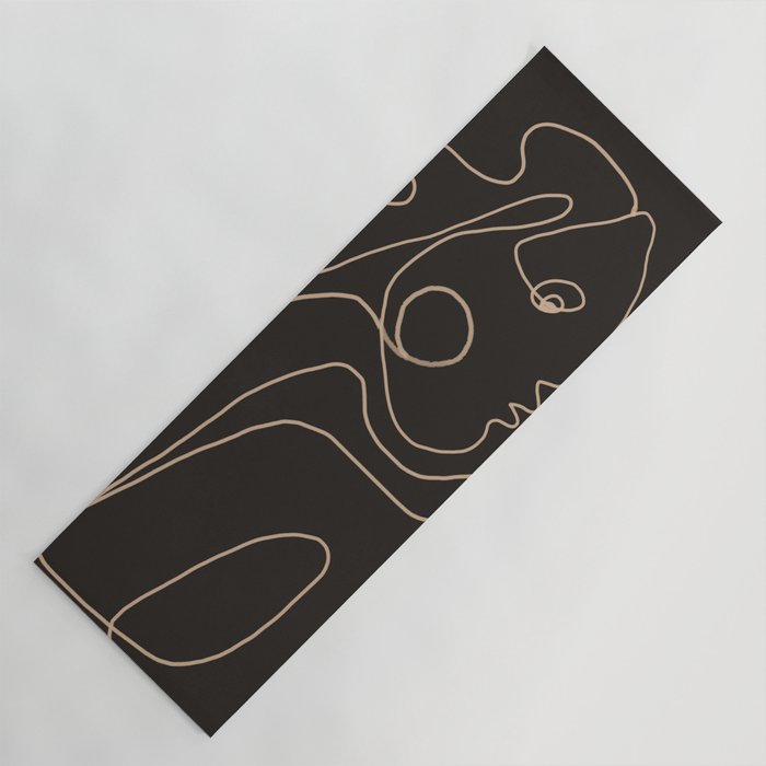 Gentle Abstract Line 1 Yoga Mat Gallery Image 1