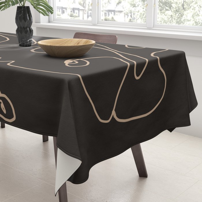 Gentle Abstract Line 1 Tablecloth Gallery Image 3