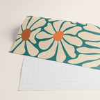 Colors of Joy - Groovy Flowers Green Wrapping Paper Gallery Image 2