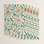 Colors of Joy - Groovy Flowers Green Wrapping Paper Gallery Image 3