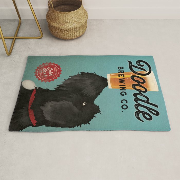 Goldendoodle Labradoodle Beer Rug Gallery Image 1