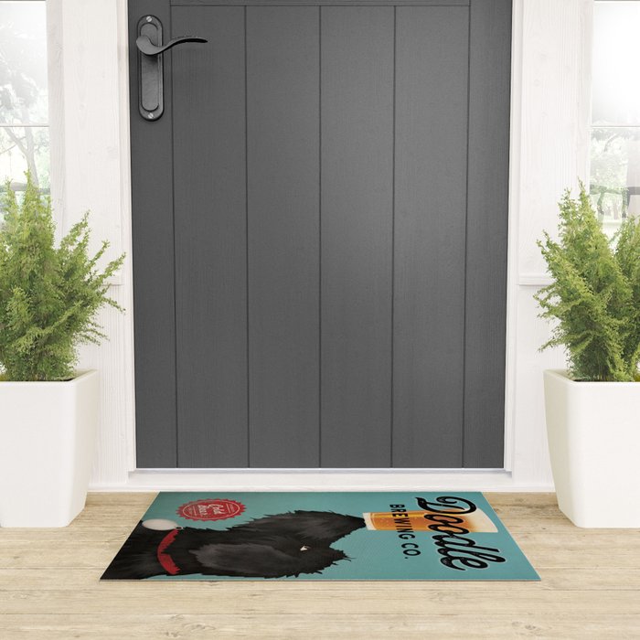 Goldendoodle Labradoodle Beer Welcome Mat Gallery Image 3