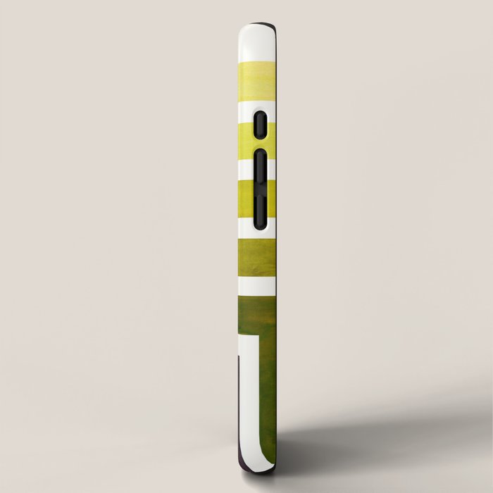 Olive Green Mid Century Modern Watercolor Colorful Ancient Aztec Art Pattern Minimalist Geometric Pa iPhone Case Gallery Image 2