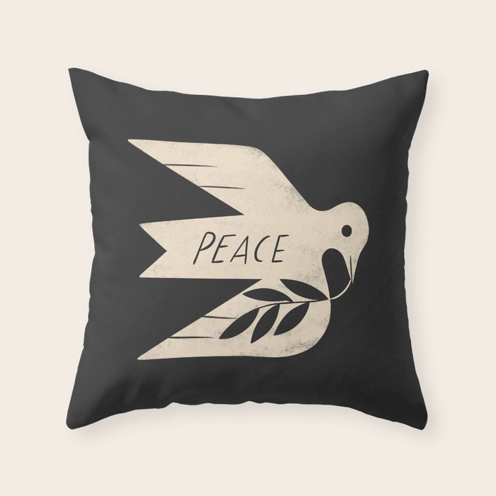 Peace Dove Throw Pillow Gallery Image 1